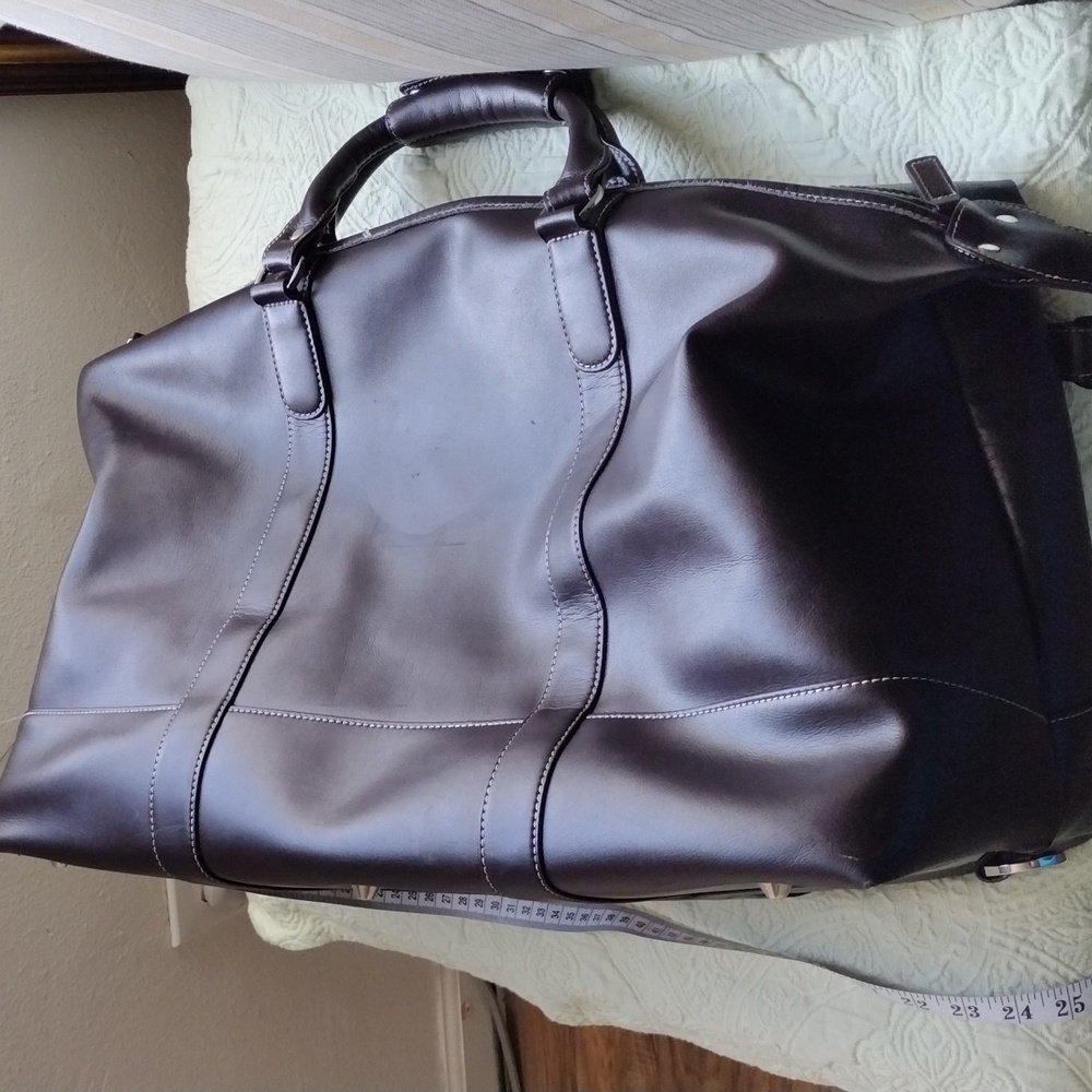 Barrington Brown Vegan Leather Men's Bag - Picture 5 of 10